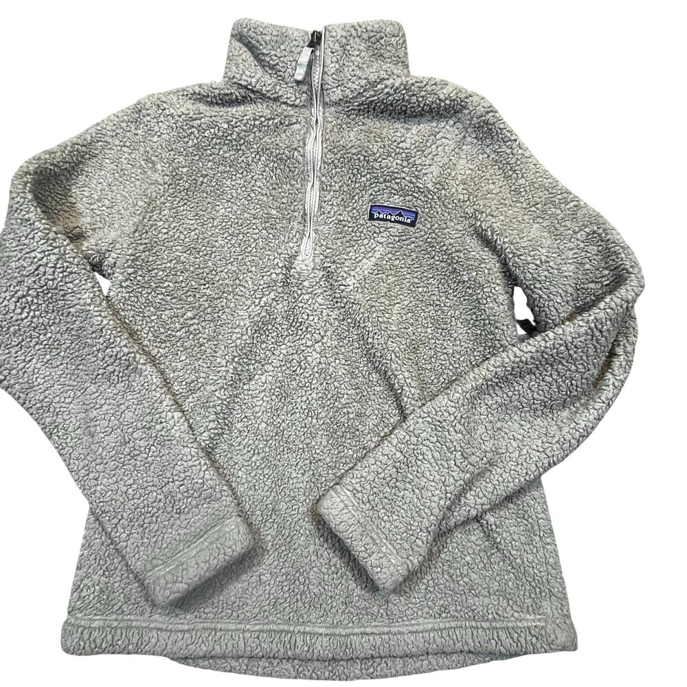 Patagonia Women's Small Los Gatos 1/4-Zip Fleece Pullover Oatmeal Cozy